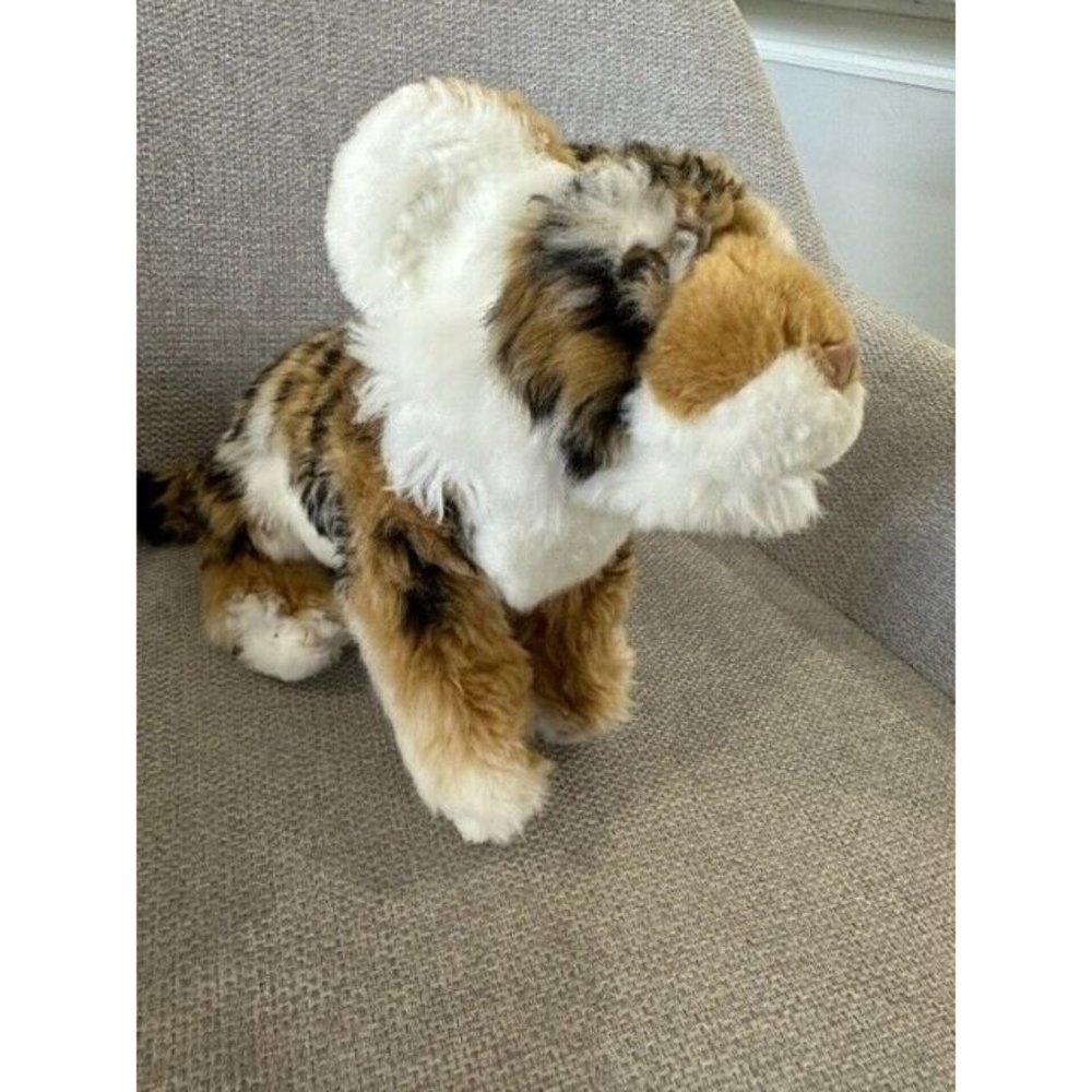 Heinrich Bauer Germany plush Bengal Tiger Orange Brown Black White 9" Rare HTF